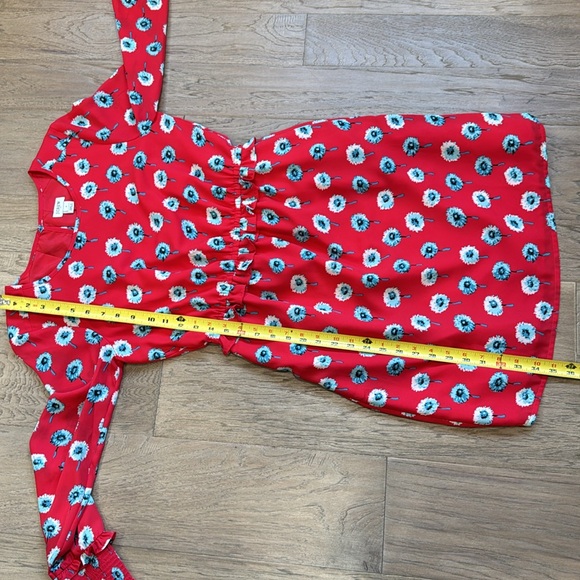 J. Crew Printed Long Sleeve Fitted Floral Dress Size 4 - Picture 7 of 11